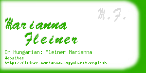 marianna fleiner business card
